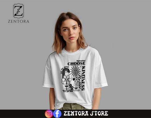 Women's Printed Drop-Shoulder Tees